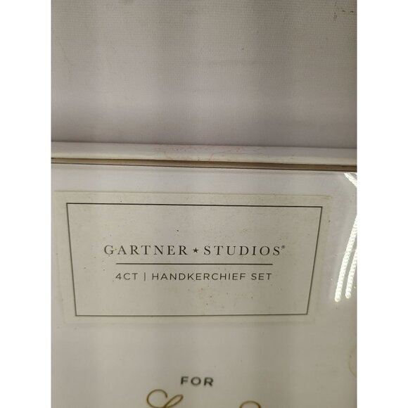 Gartner Studios 4ct Handkerchief Set For Happy Tears White Keep it together Wedd - Picture 4 of 4